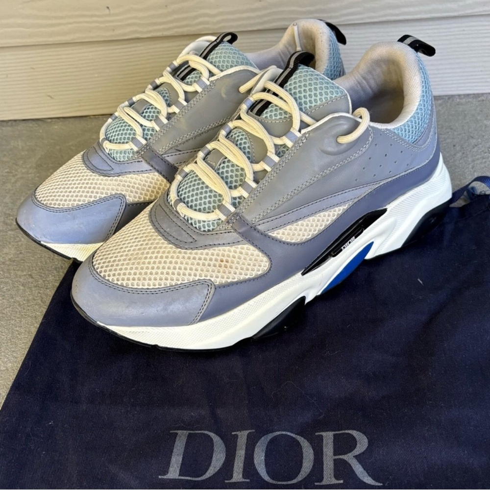 DIOR B22 Grey Blue Sneakers for men
